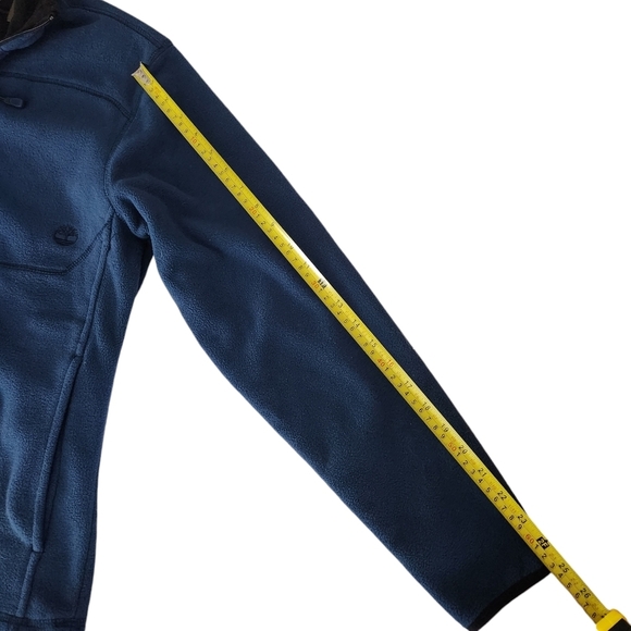 TIMBERLAND fleece jacket sweater blue for men small full zip - Picture 9 of 12